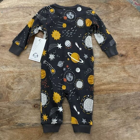 5/$20 NEW Newborn Planets Solar System Mitten Cuff Coverall Pajamas - Picture 2 of 3